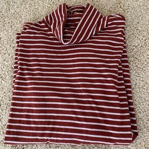 EVERLANE - Striped Turtleneck Tee